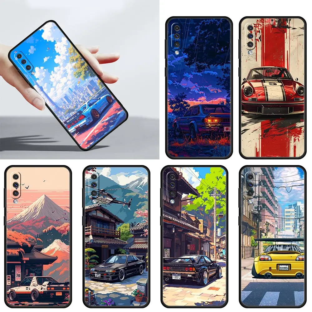 JDM Tokyo Drift funda de coche deportivo para Samsung A24 A12 A16 A14 A32 A50 A70 A20E A20S A10S A22 A30 A40 A34 A54 A42 A52 5G A06 - imagen 2