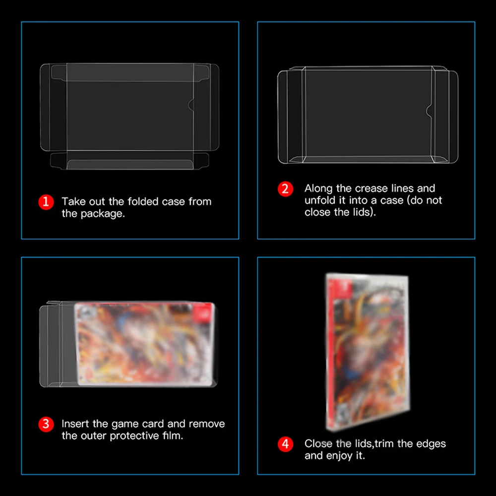 Caja de presentación de PET transparente de alta calidad para caja de repuesto de protección de caja de almacenamiento NS2 SWITCH2 - imagen 3