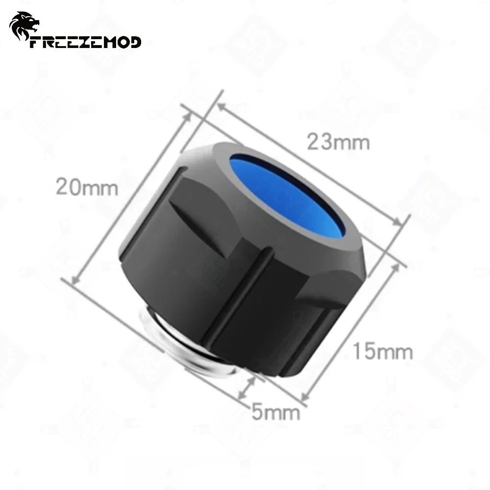 FREEZEMOD-accesorio de tubo duro de 14mm, rosca G1/4, cobre, antiaflojamiento, par suave para OD14mm PETG/PMMA, tubo de PC, refrigeración por agua MOD - imagen 3