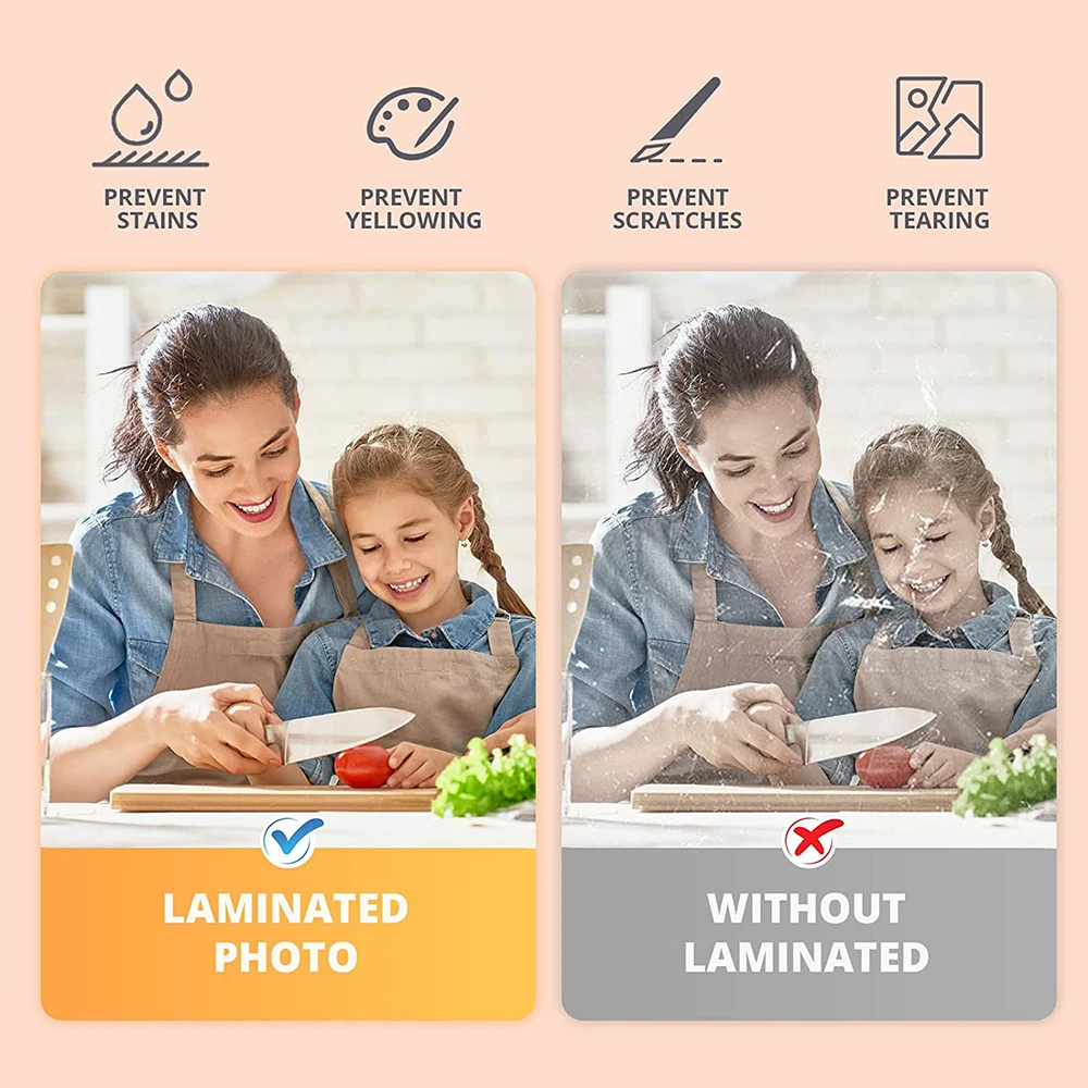 Película holográfica laminada en frío, película de laminación transparente adhesiva, lámina de superposición impermeable, tarjeta de fotos protectora, 10 hojas - imagen 5