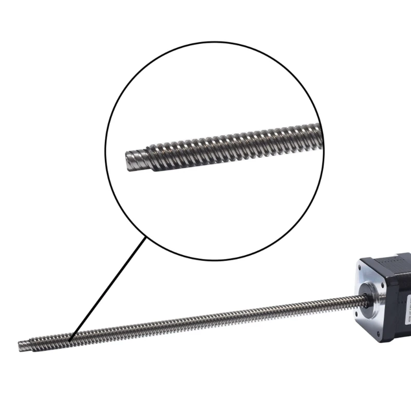 Motor de tornillo de plomo LE174S-T0808-200 Nema17 42, Motor paso a paso de 200MM, varilla de tornillo de alta temperatura para impresora 3D Voron0.1 - imagen 5