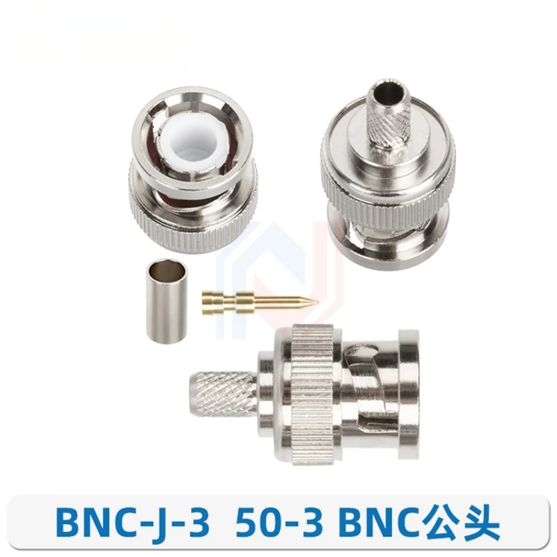 1 unids/lote conector alimentador de cobre puro 50-3 engarzado enchufe RG58 SMA/BNC/TNC/UHF/M/F/N conector RF - imagen 3