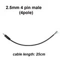 2.5mm 4pin male