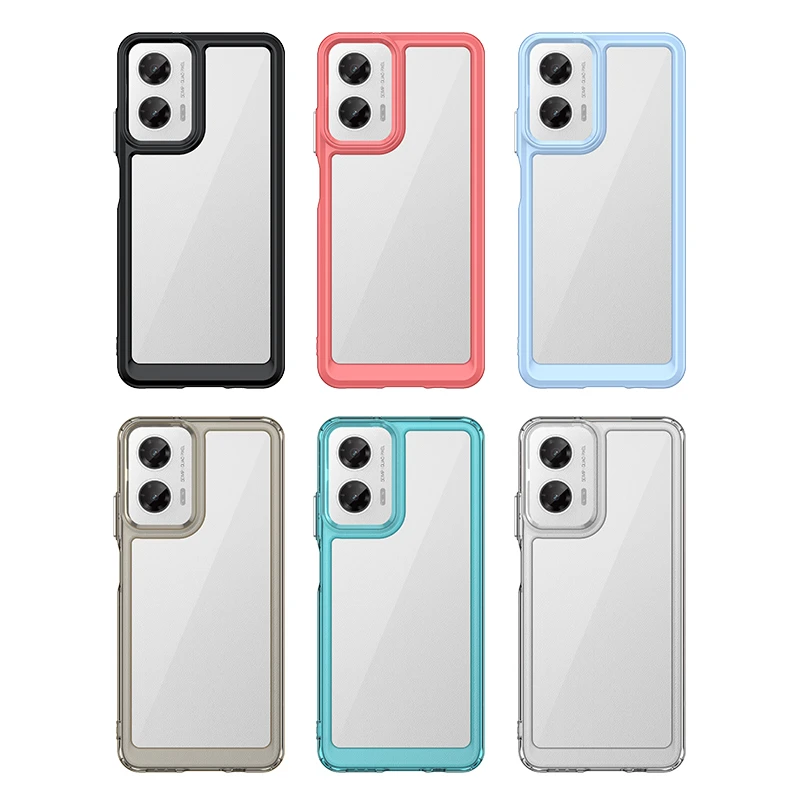 Funda para Motorola Moto G35, carcasa trasera a prueba de golpes, color transparente para Moto G35 G 35 - imagen 3