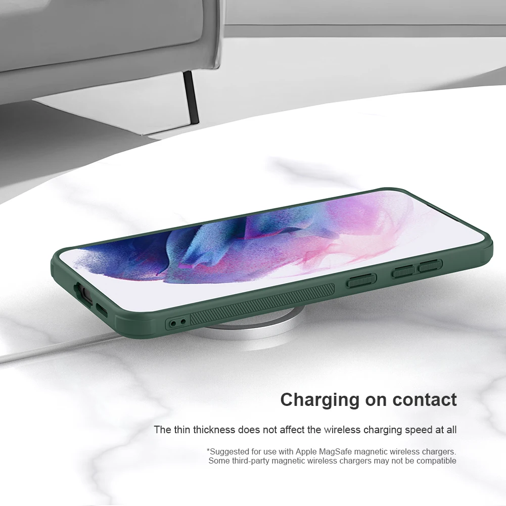 Funda magnética para Samsung Galaxy S24 FE Nillkin Frosted Shield Pro, cubierta trasera para Galaxy S24 FE MagSafe, fundas de carga inalámbrica - imagen 2