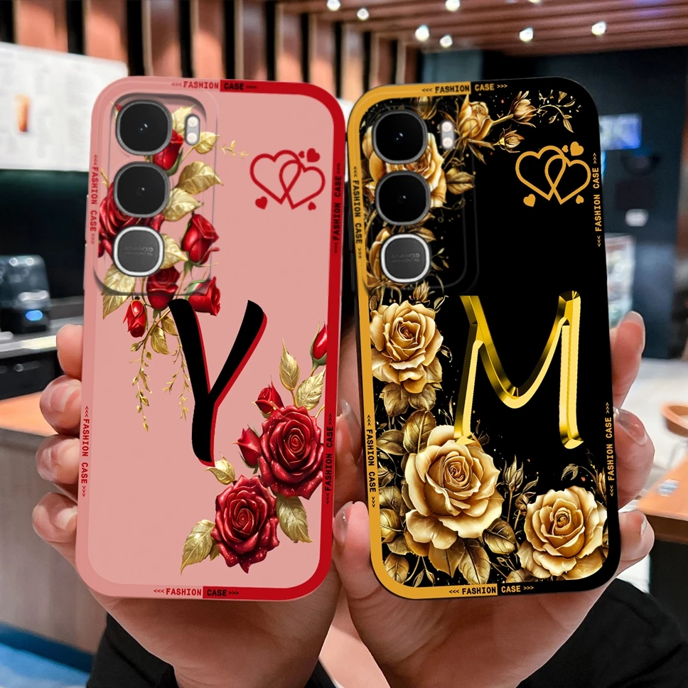 Para Vivo Y31 Pro Y21D funda de teléfono letras bonitas silicona líquida suave funda ligera de alta calidad para Vivo Y 31 Y 21d parachoques