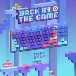 KeyTok Back in The Game – Keycaps PBT Sublimados Gaming para Teclado 87/TKL/104
