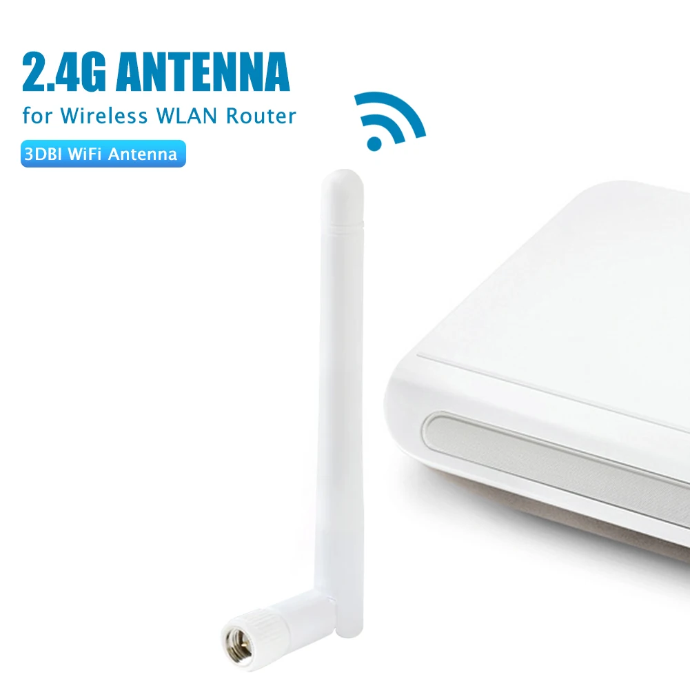 Antena Omni WIFI de 2,4G y 3dBi con enchufe macho SMA, enrutador Omni externo para red inalámbrica - imagen 3