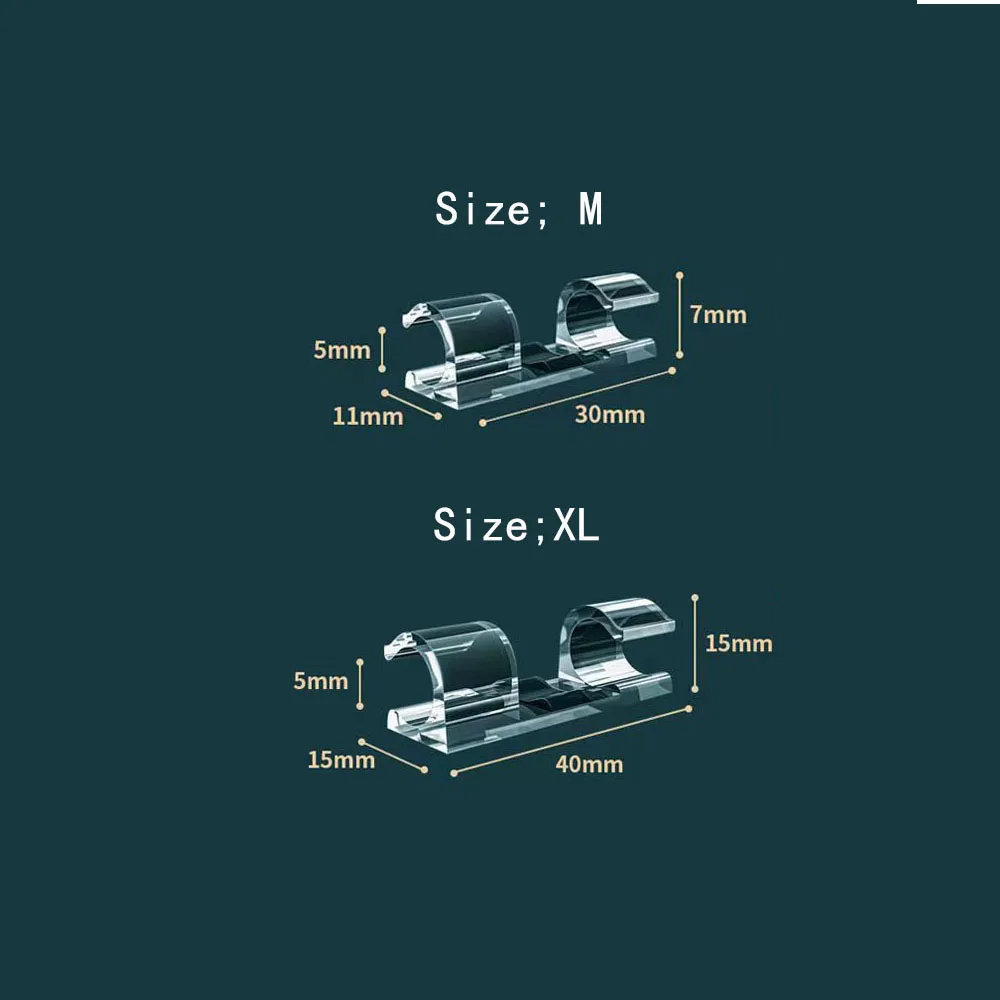 Organizador de cables, Clips de gestión de cables, soporte de Cable, carga USB, línea de datos, bobinadora, Soporte de alambre de acabado - imagen 5