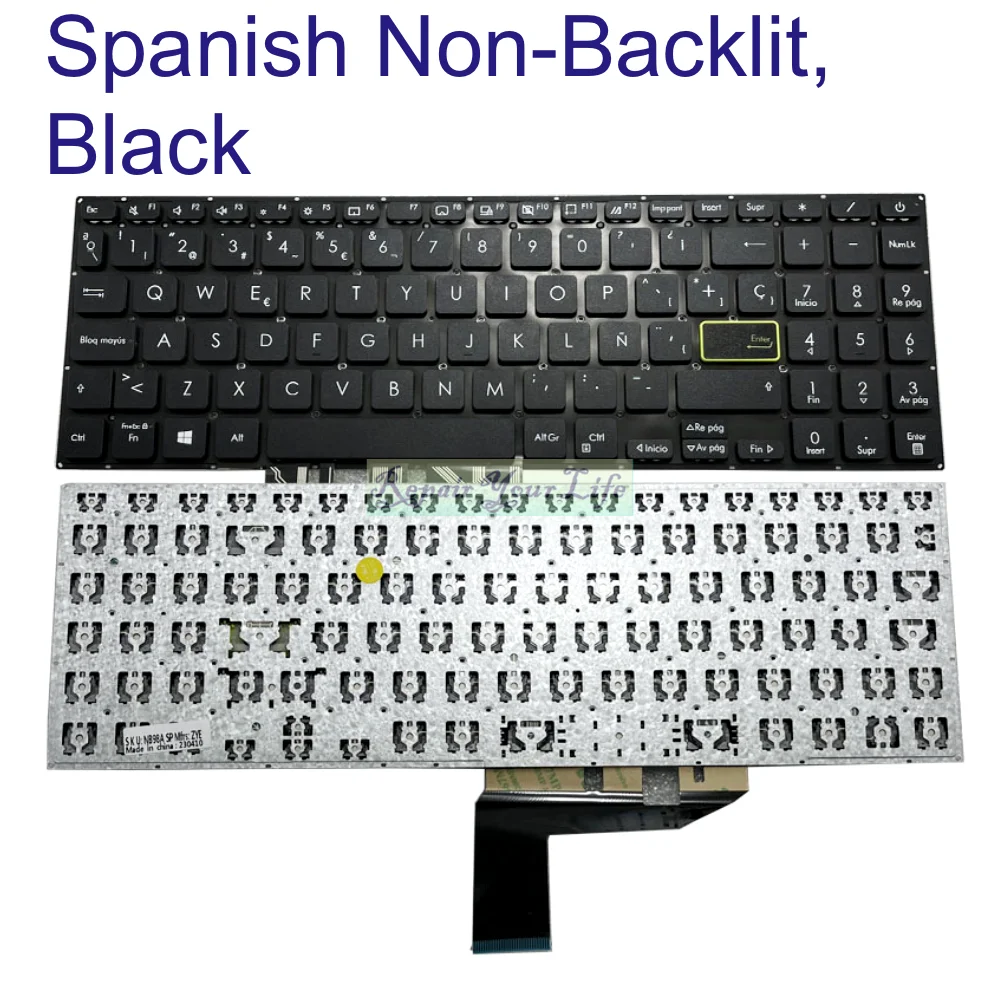 Nuevo teclado español para ASUS VivoBook X513 X513EA X513EP X513EQ X513IA X513UA PX513QC teclado retroiluminado España apto Latino LA - imagen 2
