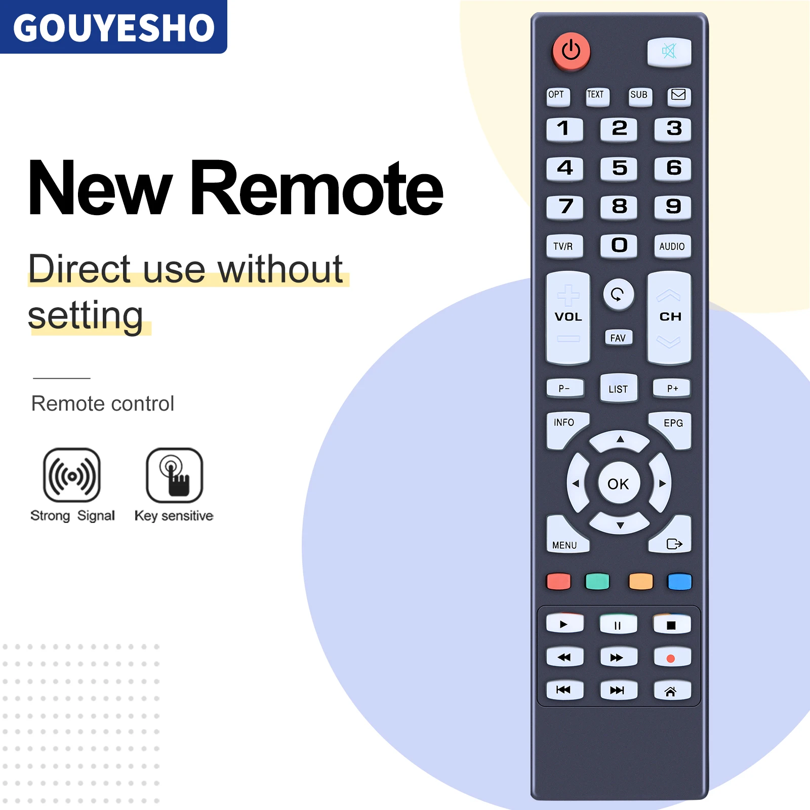 Nuevo Control remoto para Sky Vision DVB-T2 150 T-HD antena receptor Freenet TV