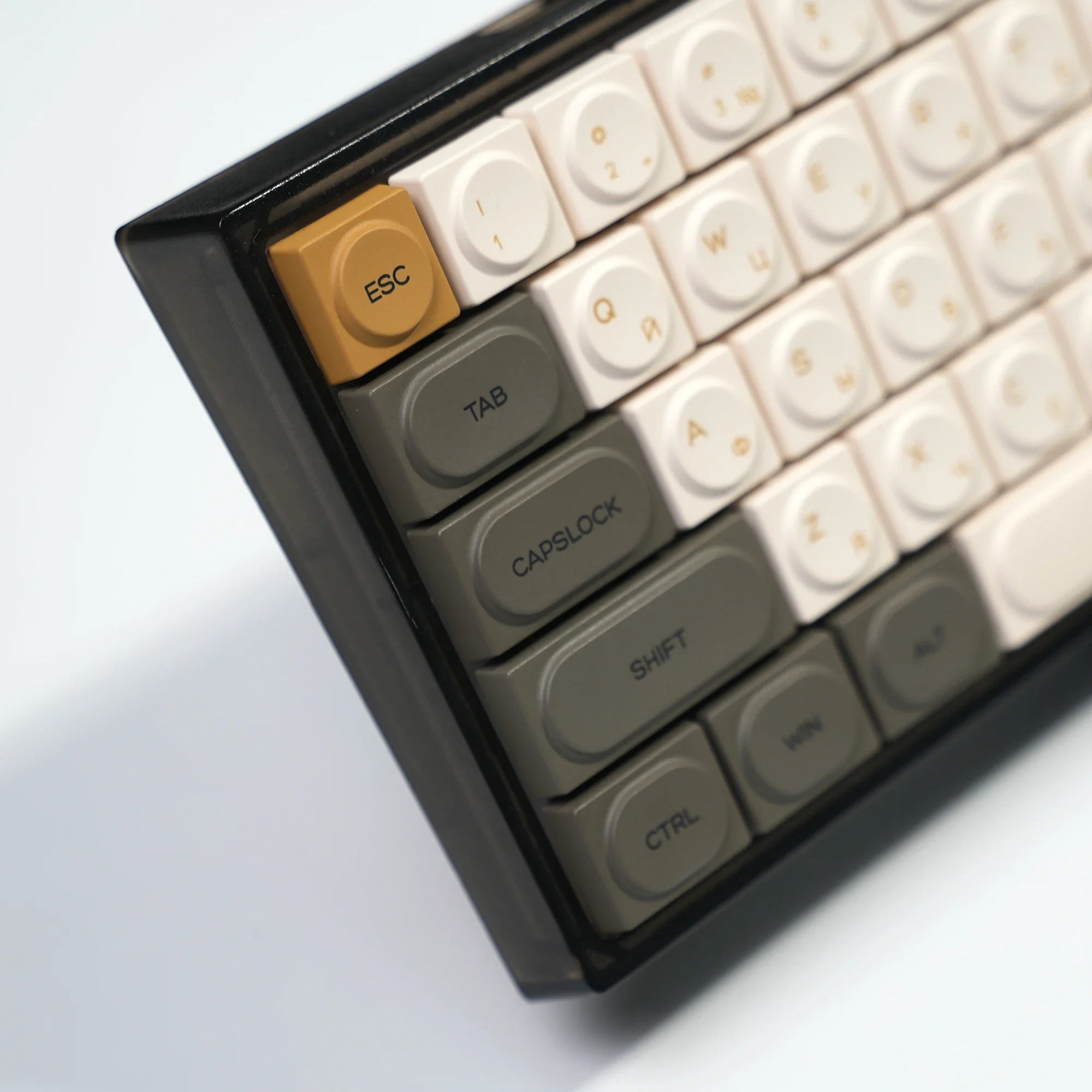 KBDiy-teclas rusas de perfil bajo PBT para teclados mecánicos, teclas personalizadas con brillo para interruptor MX HitBox, 138 teclas - imagen 5