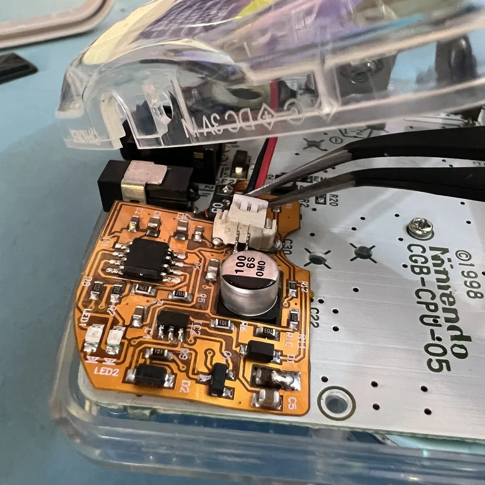 Batería recargable para carga de batería GBC, modificación Mod para GameBoy Color