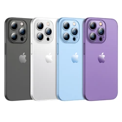 Funda Ultrafina Mate para iPhone 11 a 15 Pro Max / Mini / Plus