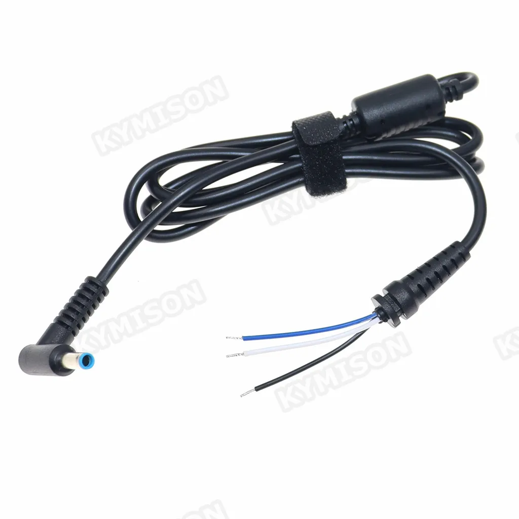 Cable de enchufe para cargador de energía CC 4,5x3,0, conector de ángulo recto con pin para adaptador de ordenador portátil Hp Envy, conector CC de 4,5x3,0mm - imagen 4