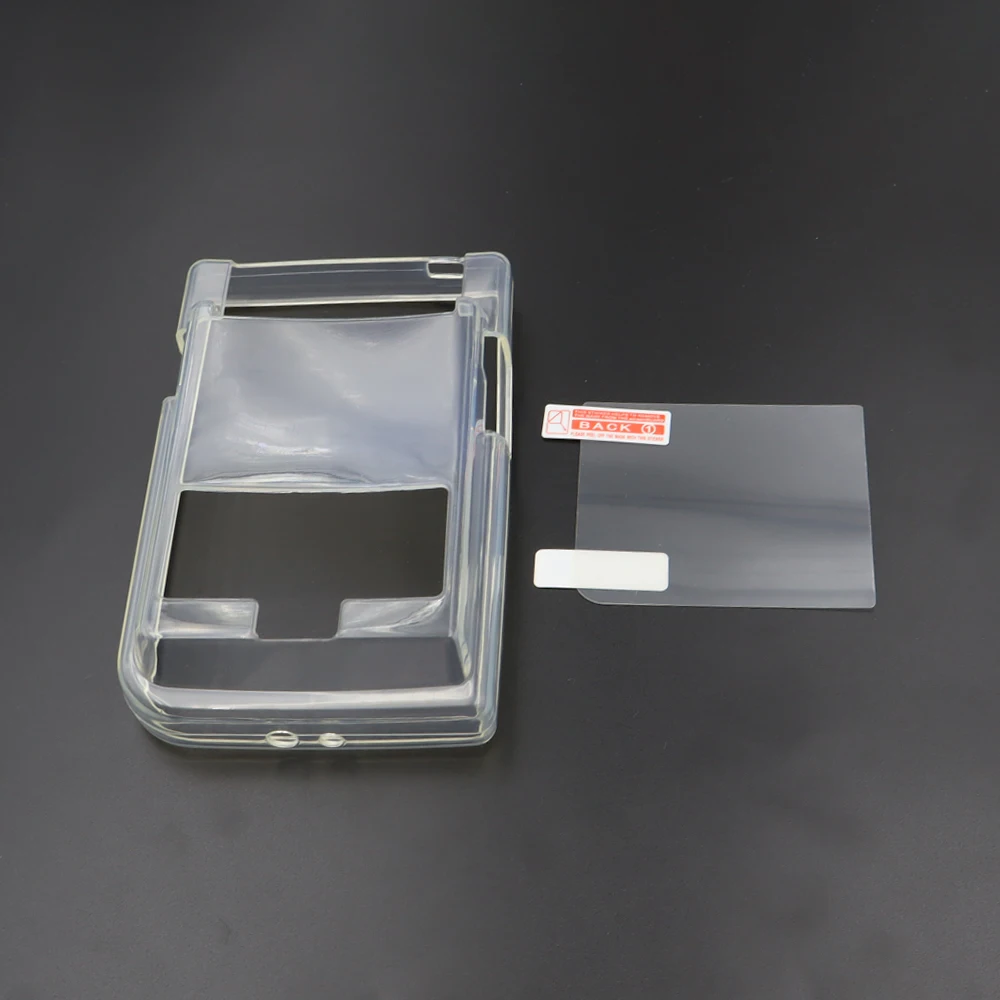 Para GBP, funda protectora transparente de TPU, funda suave para consola de juegos Gameboy Pocket y protector de pantalla - imagen 2
