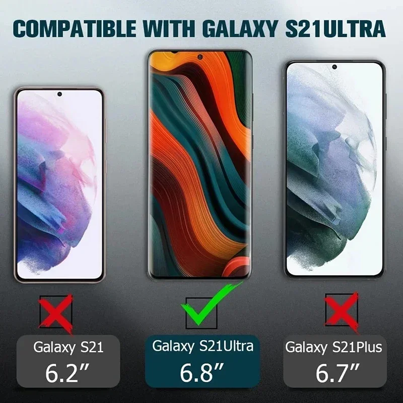 Protector de pantalla de vidrio templado para Samsung Galaxy S24, S22, S21, S23, Ultra, S20 Plus, Note 9, 10, 20, S10, S9, 3 unidades - imagen 2