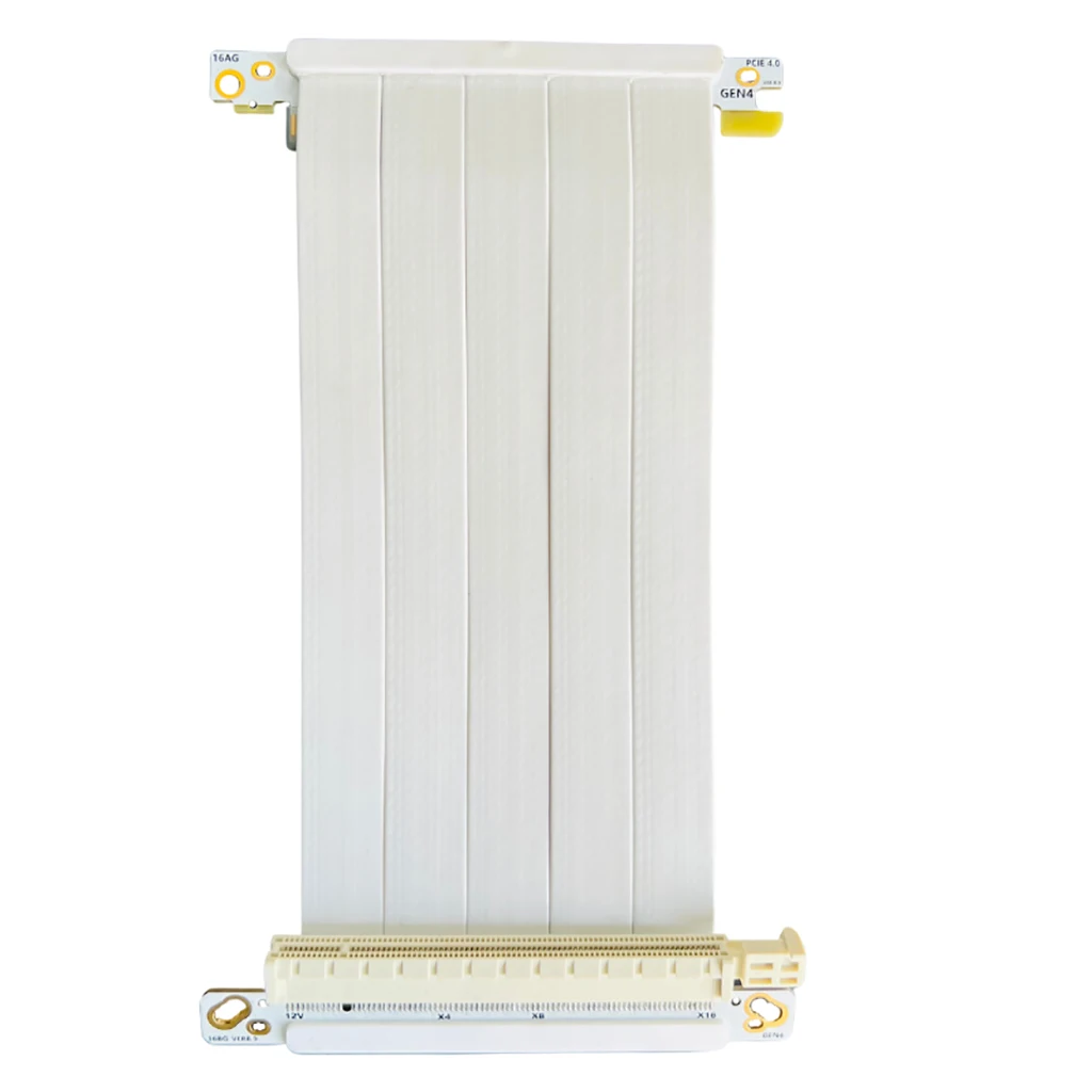 Cable elevador blanco PCI Express x16 4,0 Gen4 RTX GTX Rx, tarjeta de vídeo PCI-E 4,0 X16, alargador blindado para ITX A4 K39 K55 G5 GPU