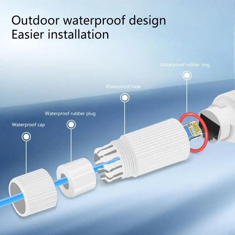 Adaptador divisor PoE Ethernet impermeable de 48V a 12V IEEE802.3af impermeable para dispositivos de red cámara de vigilancia - imagen 5