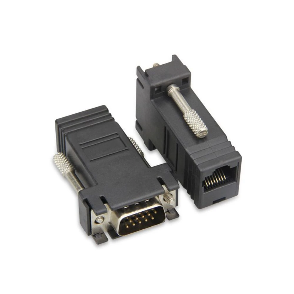 Adaptador Vga a RG45, puerto serie a adaptador RJ45, transmite señal VGA, puerto serie, señal a través del cable de red - imagen 4