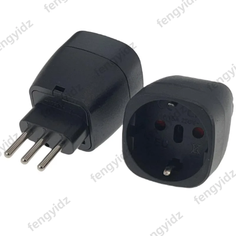 Enchufe de viaje europeo a italiano estándar alemán brasileño suizo a enchufe italiano integrado 10A 250V EU-12A