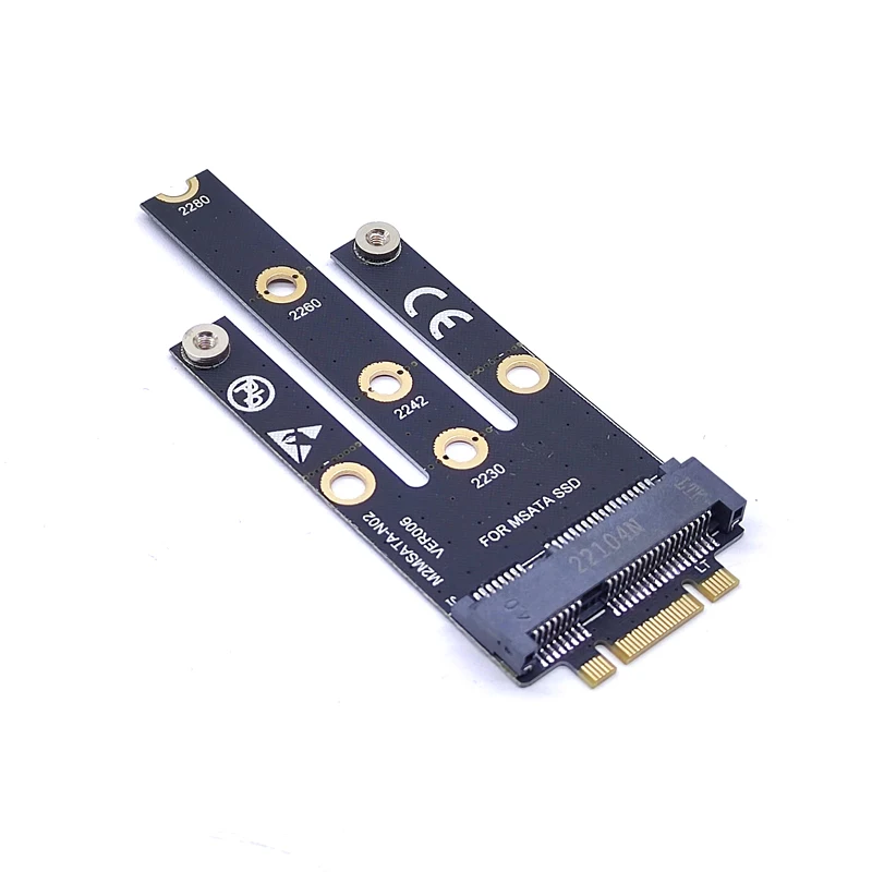 NGFF M.2 B + M Key a mSATA Mini PCI-E PCI-Express SATA 3,0 SSD adaptador convertidor macho tarjeta elevadora para 2242/2260/2280 M2 NGFF SSD - imagen 5