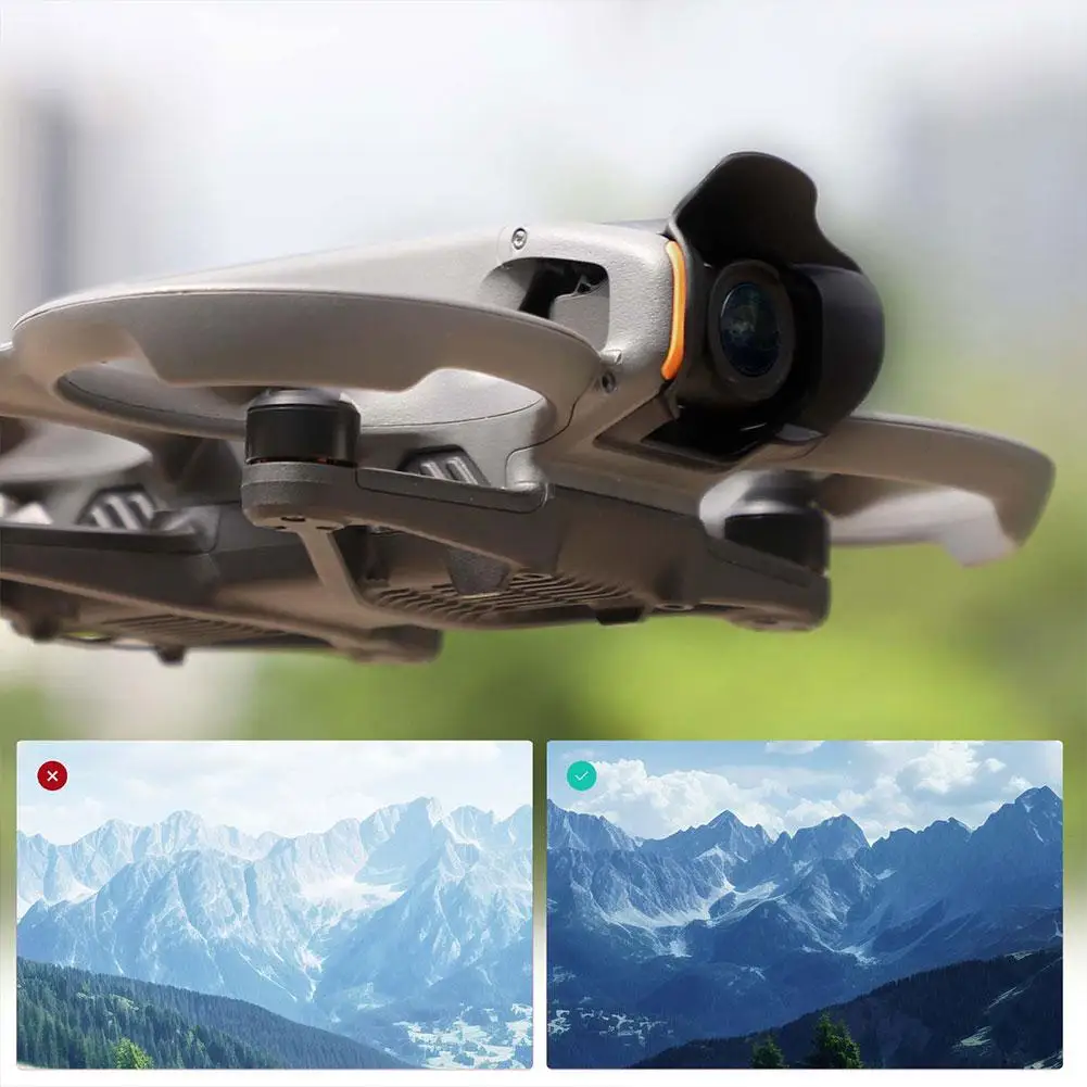 Sunnylife-cubierta de lente para DJI AVATA 2, cardán de protección antideslumbrante, parasol para DJI Avata 2, accesorios para Drones - imagen 4