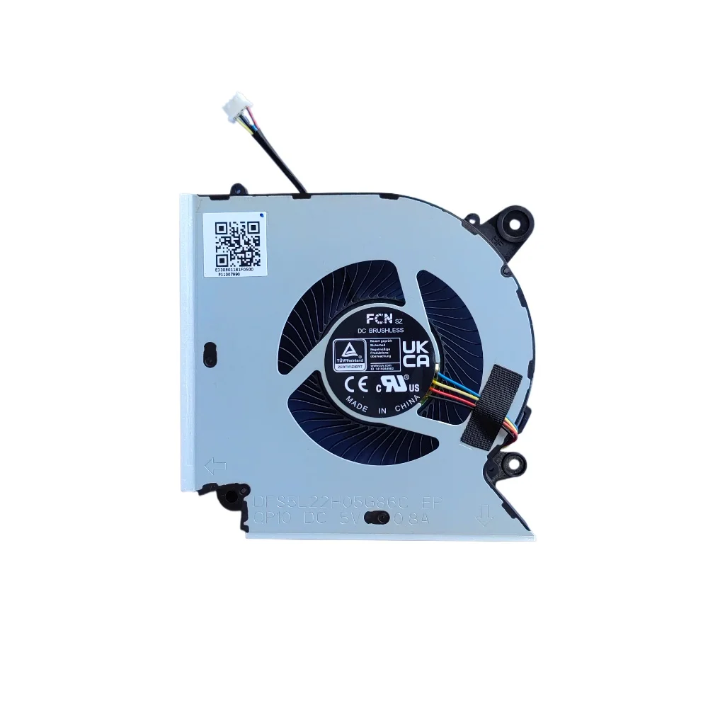 Ventilador de refrigeración para CPU de ordenador portátil + GPU para MSI Pulse GL66 Sword 15 Creator M16 Katana GF66 Series DFS5L22H05G86C QP10 DFS5K221155724 QP11 - imagen 3