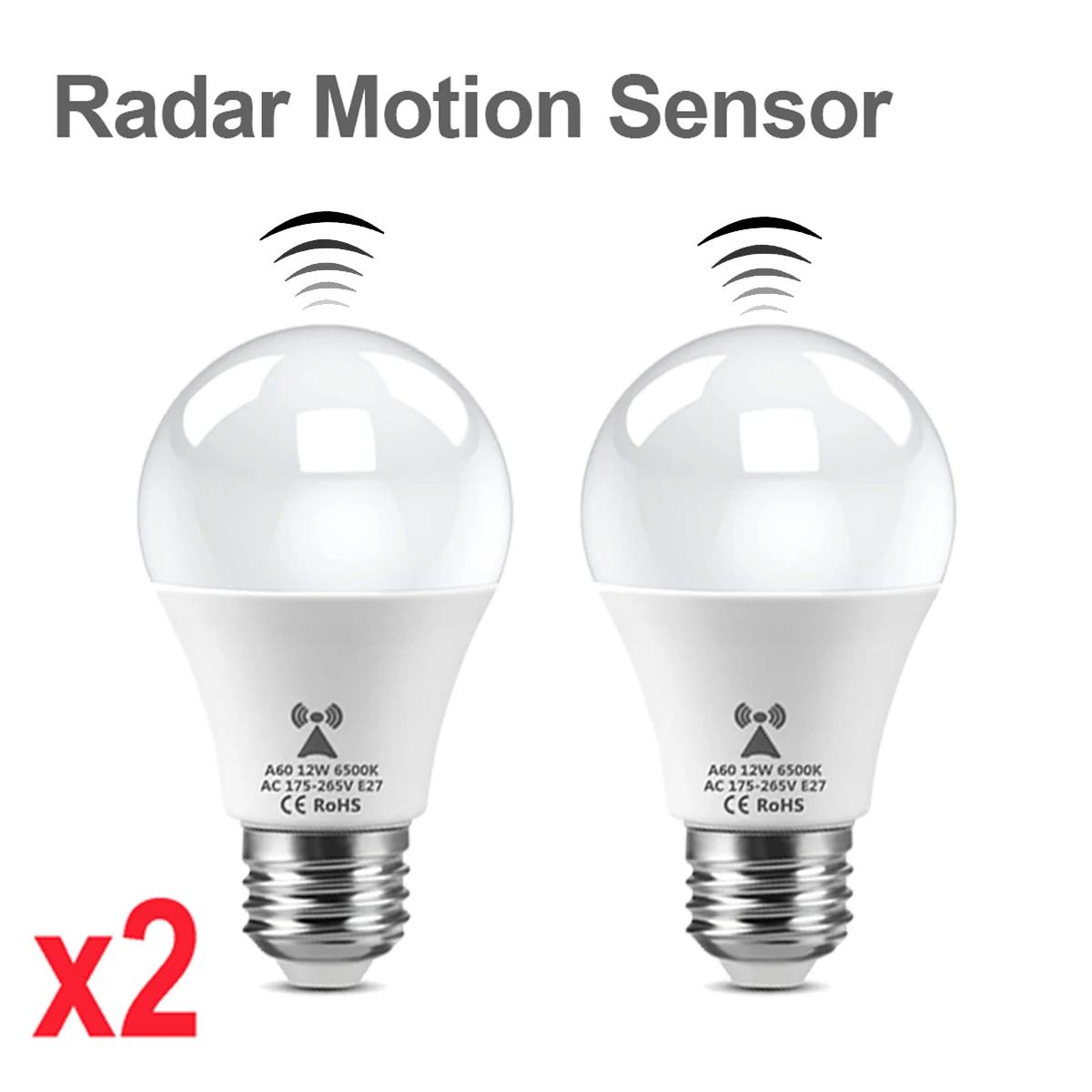 2 uds 220V 110V luz LED nocturna Radar blanco detección de movimiento humano Sensor de movimiento lámpara de noche para habitación decorativa niños regalo