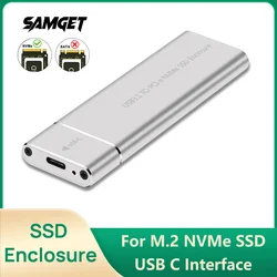 Samget Caja externa M.2 NVMe SSD USB-C 10Gbps (2230-2280)