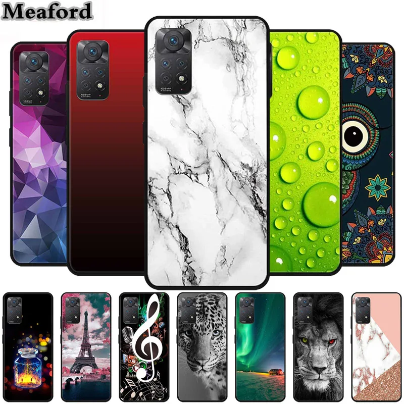 Funda trasera de silicona TPU suave para Xiaomi Redmi Note 12 Pro 4G, funda de teléfono Redmi Note 12 Pro 2023 Capa