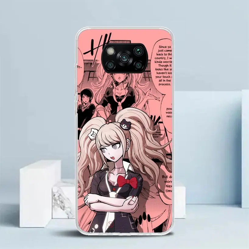 Danganronpa Enoshima Junko funda de teléfono de llamada de silicona para Xiaomi Poco X3 Nfc X5 X6 X7 F7 Ultra F6 F5 Pro M6 M5S X4 F4 GT M4 M3 F3 C - imagen 3