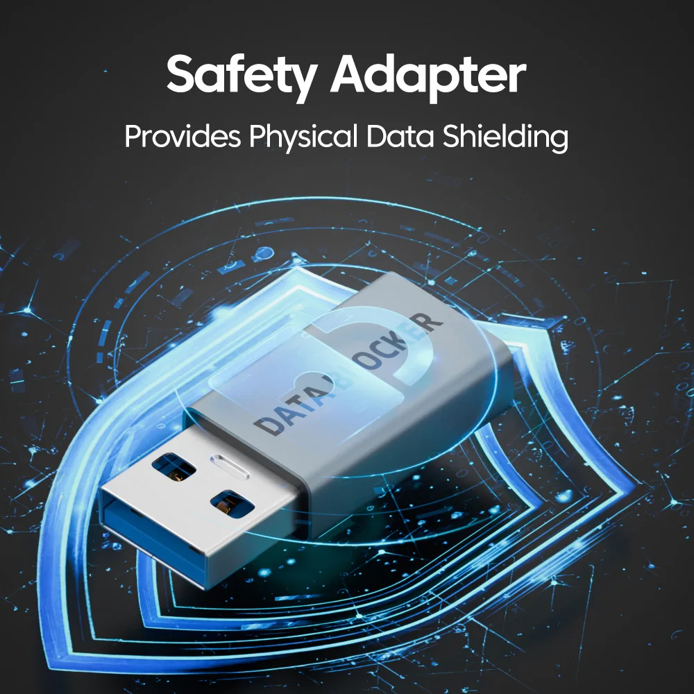 Bloqueador de datos USB, antitatería, solo carga, prácticos bloqueadores de sincronización de datos, defensores USB para carga de viaje, fugas de privacidad - imagen 5