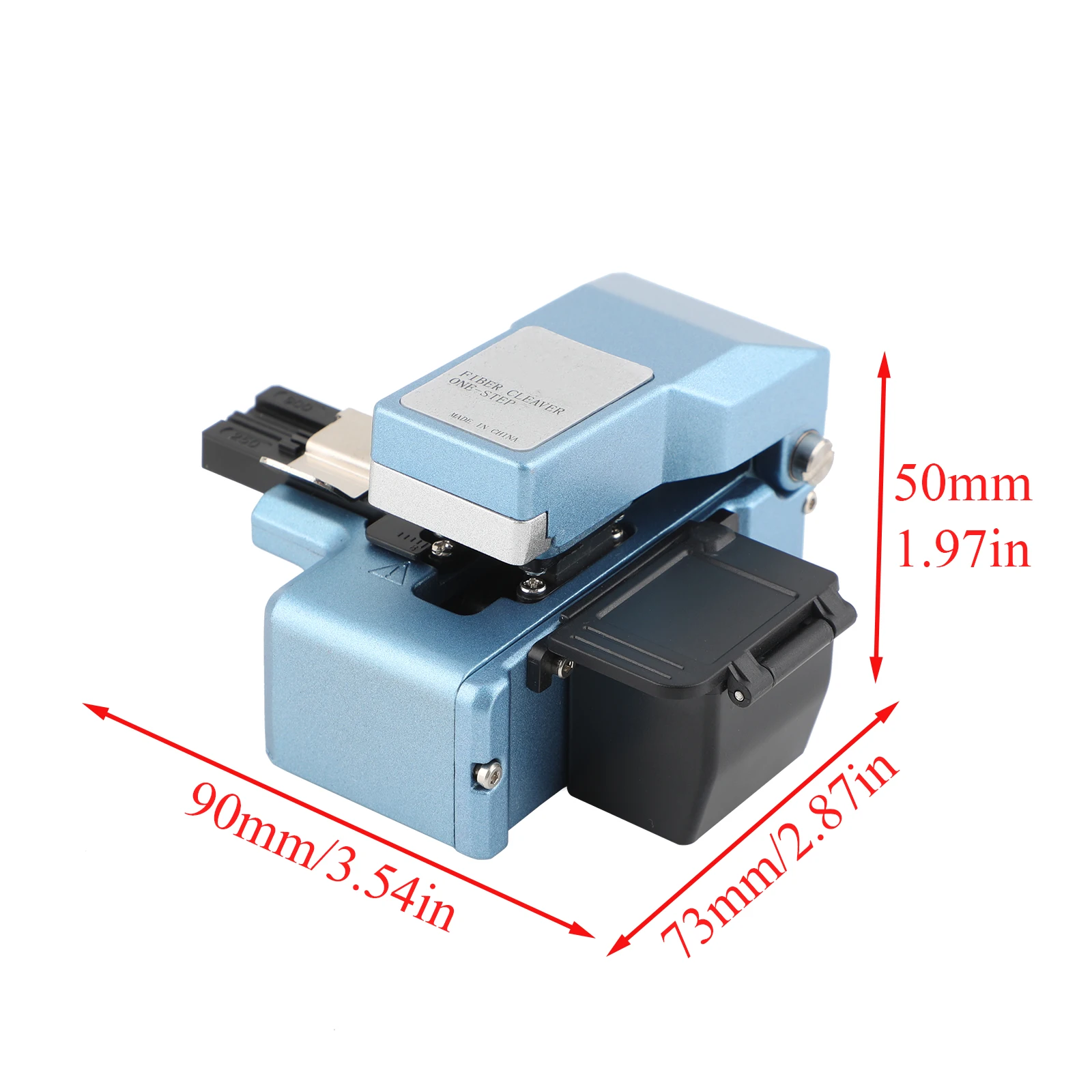 Kit de cuchilla de fibra óptica de un solo paso de alta precisión US/DE, cuchilla de fibra óptica FTTT para fibra de 0,25/0,9/3,0mm + caja de recolección de residuos - imagen 4