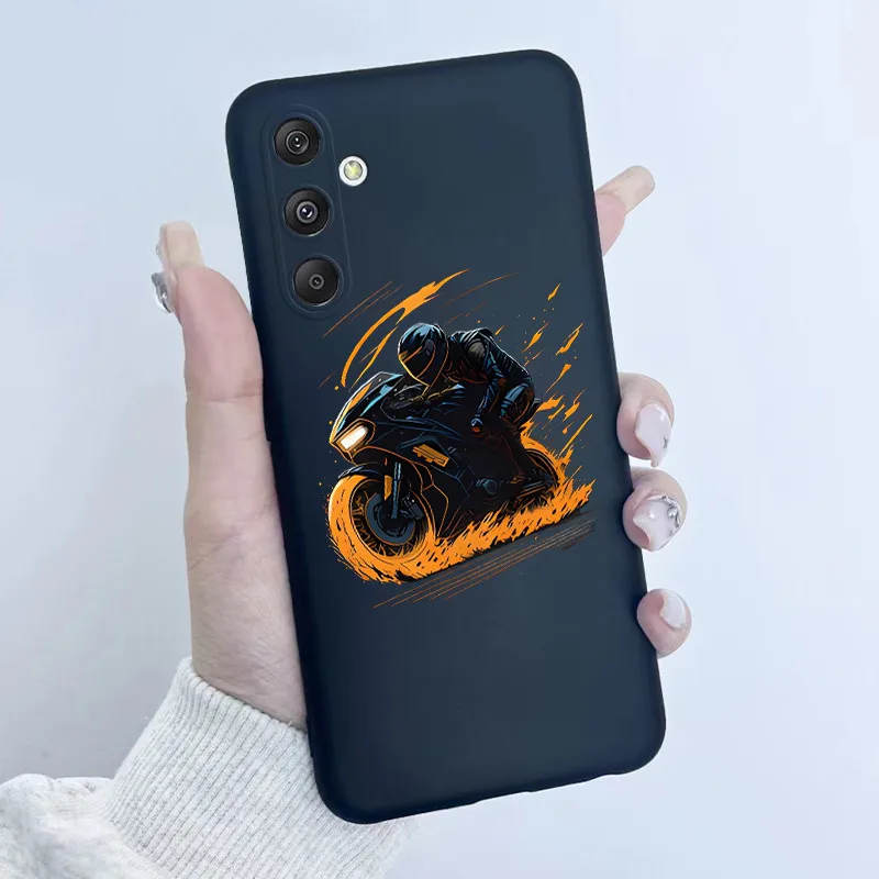 Para Samsung Galaxy M14 M34 M54 5G funda de teléfono con estampado de flores para niñas carcasa trasera de silicona suave TPU para Samsung M 14 34 54 - imagen 4