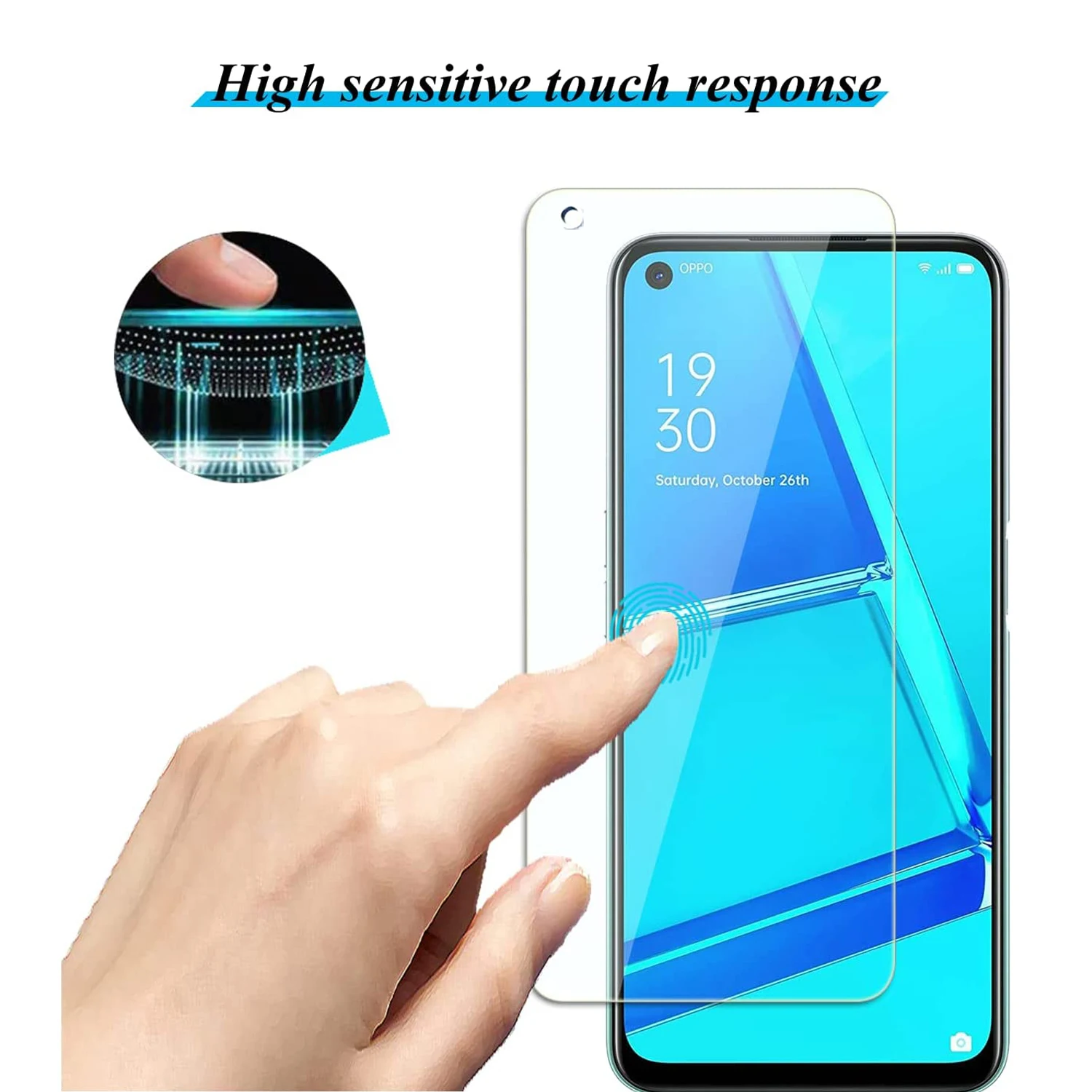 Para Oppo A53 A53s 5G 2/4Pcs HD Protector de pantalla de vidrio templado 9H - imagen 5