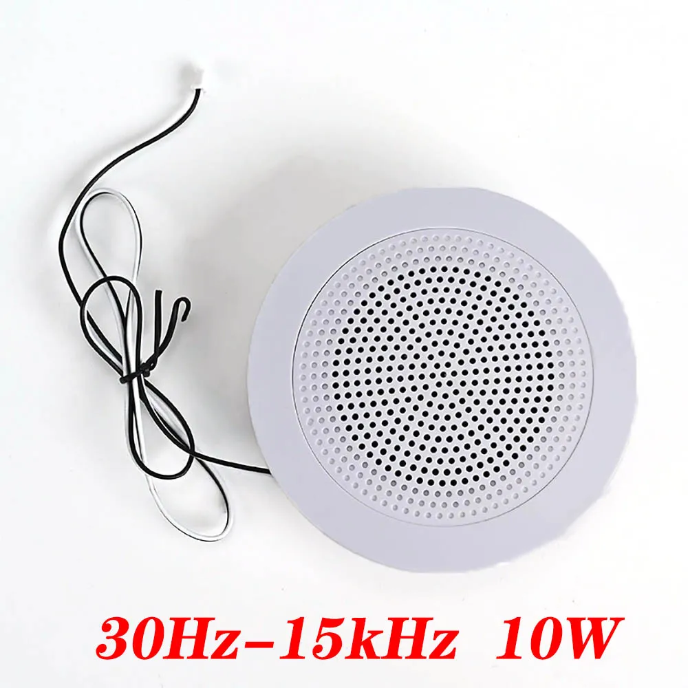 Altavoz Bluetooth de techo de 4,3 pulgadas para el hogar, sistema de altavoces empotrados para el hogar, para interior, cocina, dormitorio y baño, 10W - imagen 3