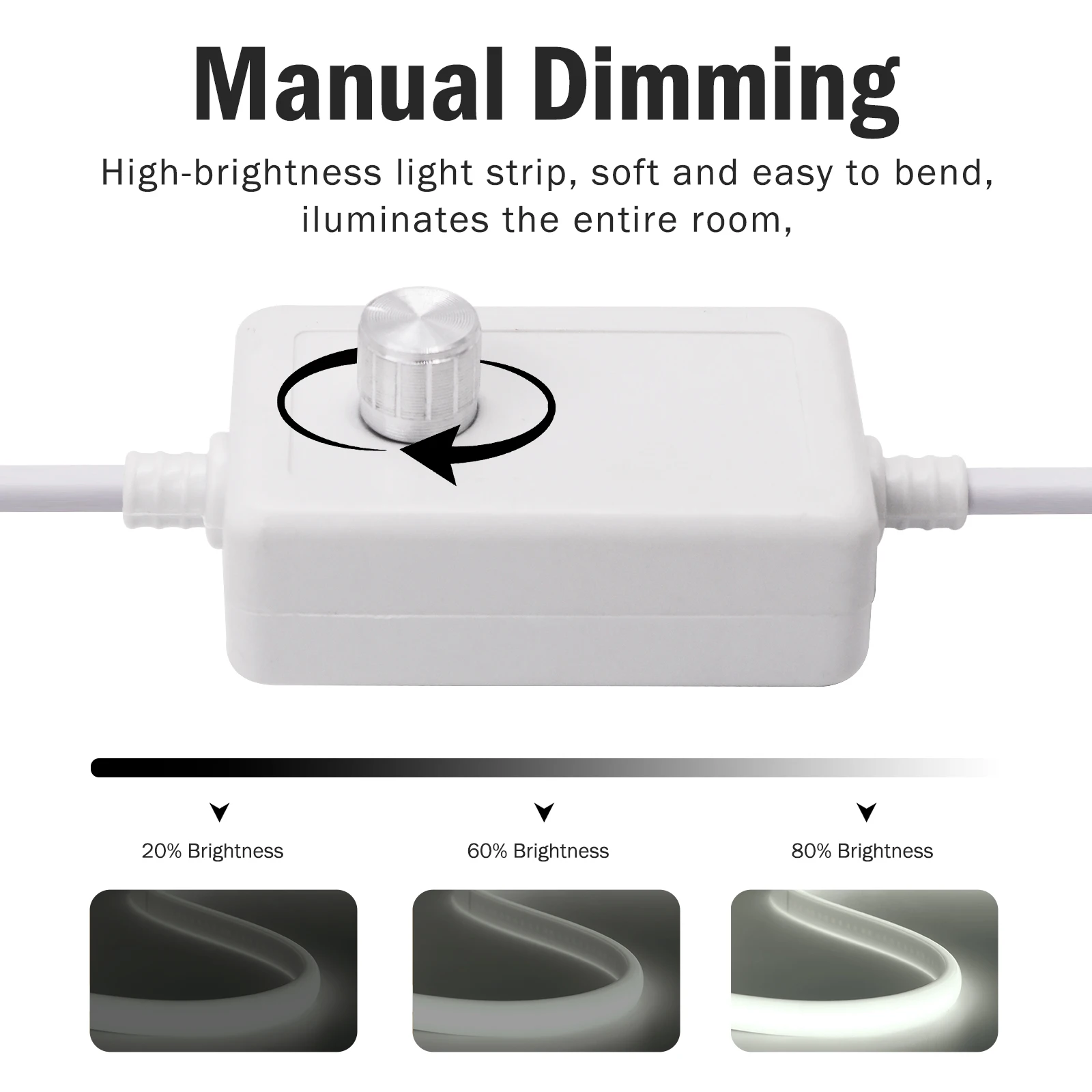 Cinta Led regulable de 220V, tira Led COB de alto brillo 288LEDs/M para habitación, cinta Flexible impermeable para iluminación de jardín al aire libre - imagen 2