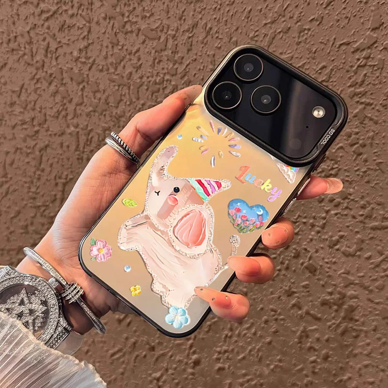 Funda de teléfono para iPhone 17 16 Pro Max 16e 11 12 13 14 15 16 7 8 Plus SE2 XS XR pintura al óleo de aire elefante cubierta de silicona a prueba de golpes - imagen 2