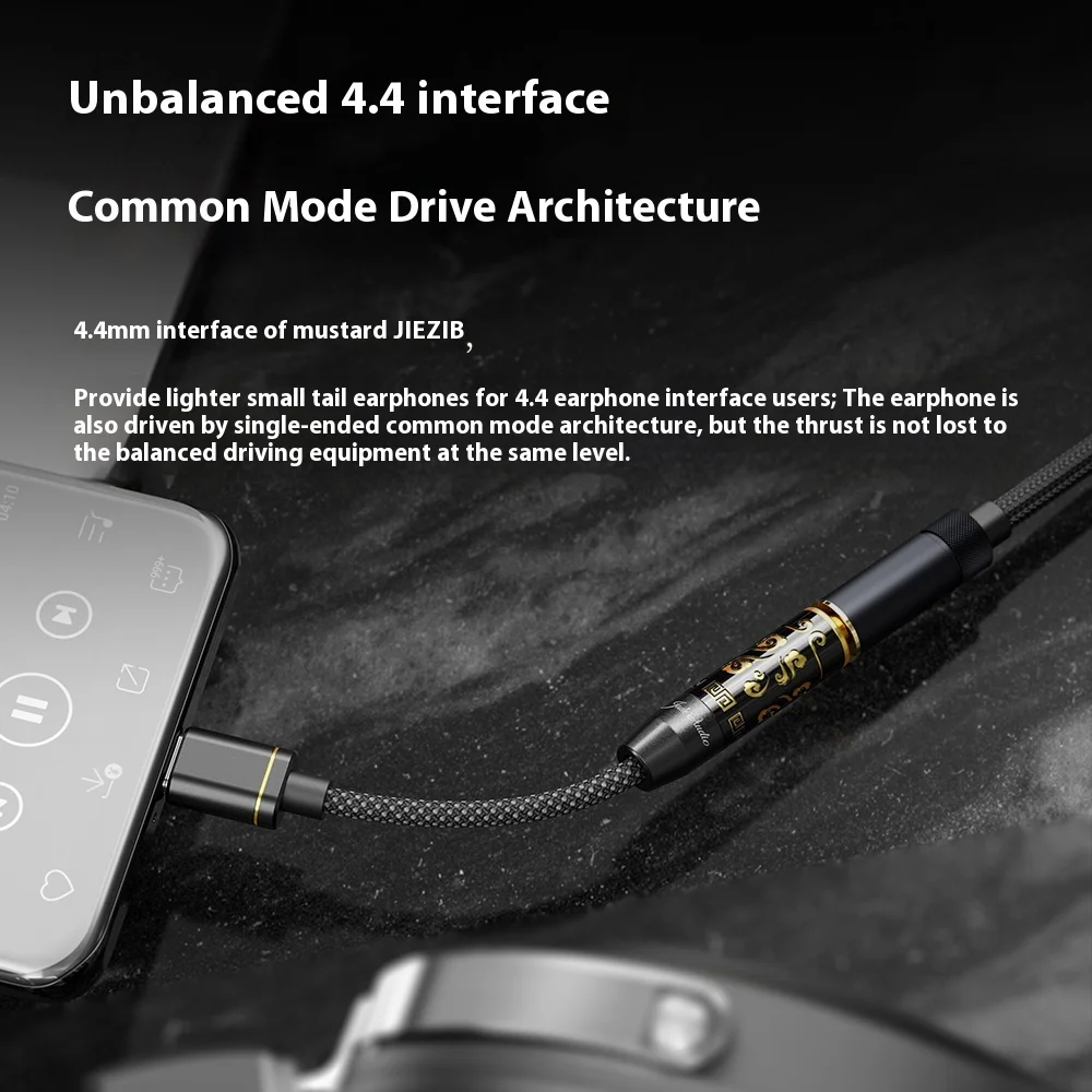 FiiO JIEZI adaptador de auriculares amplificador HiFi portátil DSD amplificador de auriculares PCM 384kHz DSD256 TypeC decodificador de enchufe 3,5mm/4,4mm - imagen 4