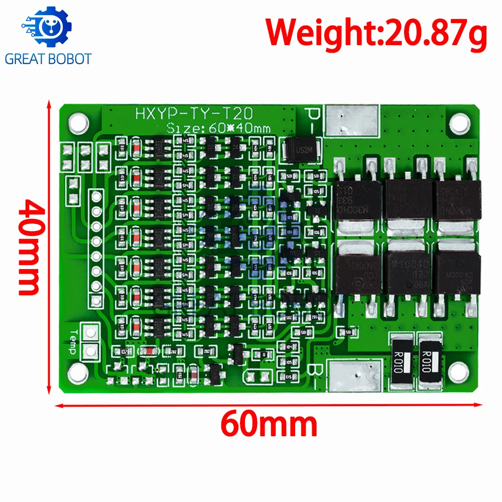 Placa de protección de batería de litio 7S 25,9 V 29,4 V 7S 18650, protección equilibrada de carga y descarga, límite de corriente de 15A - imagen 3
