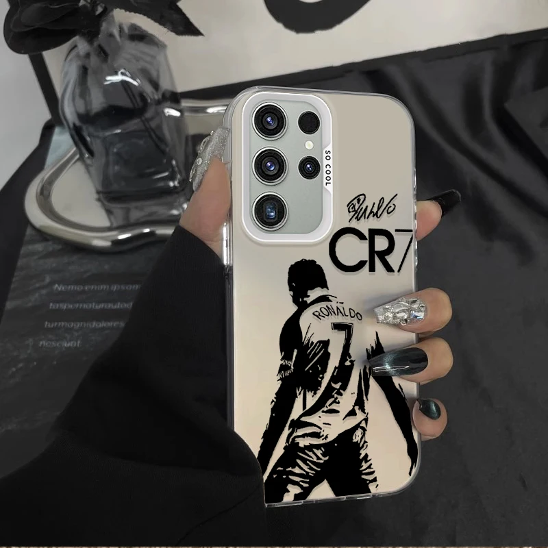 CR7 funda esmerilada para Samsung Galaxy A36 A35 A34 A32 A30 A26 A25 A24 A23 A22 5G 4G A20 A16 A15 A14 A13 A12 cubierta dura acrílica - imagen 2