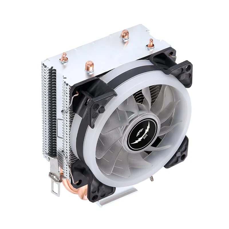 Ventilador de refrigeración de CPU de ordenador, 2 tubos de calor, adecuado para instalar LGA2011 x79 x99 e5 2066 2099 e3 AMD, disipación de calor eficiente - imagen 4