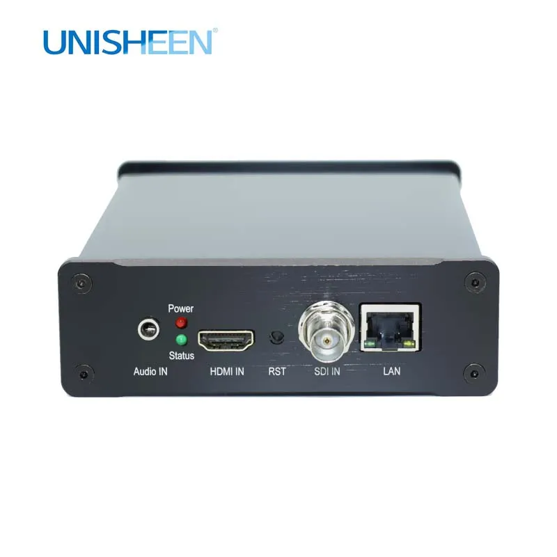 UNISHEEN 2 canales 4K RTSP H265 H264 IPTV baja latencia Ip Rtmps transmisión en vivo SRT ONVIF IPTV SDI HDMI UHD dispositivo codificador de vídeo - imagen 4