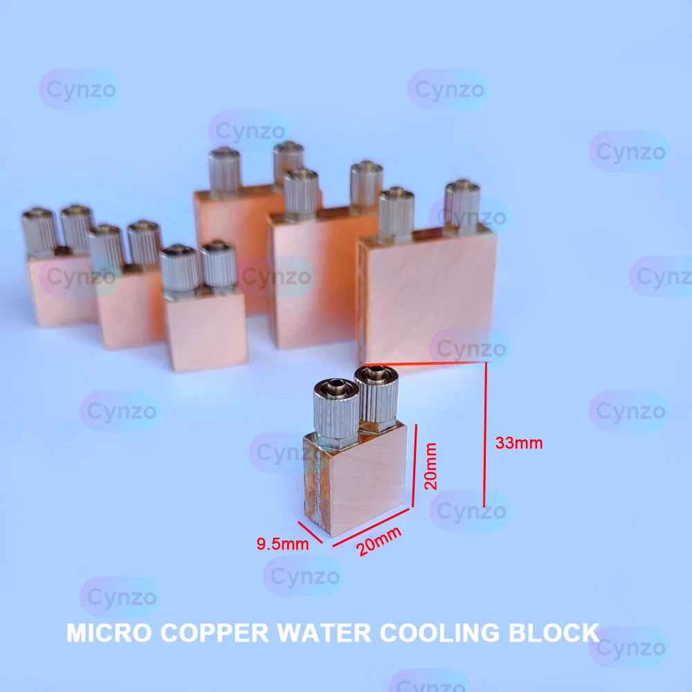 Microenfriador de agua de cobre para CPU, GPU, Semiconductor, refrigeración, disipador de calor para ordenador portátil, bloque de refrigeración para Notebook - imagen 4