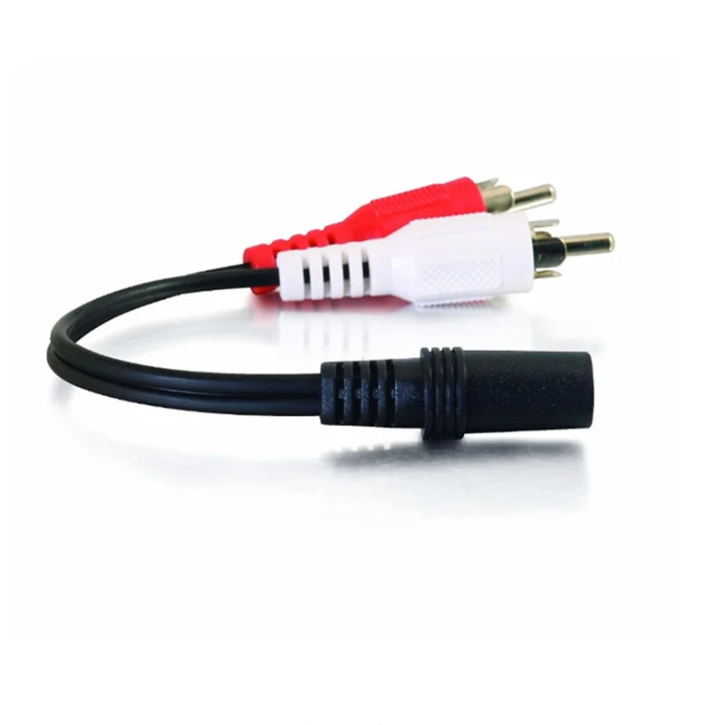 Nuevo conector hembra de Audio estéreo Universal de 3,5mm a 2 enchufes RCA macho a a a auriculares 3,5 Y Cable adaptador - imagen 3