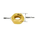 4mm Nut Gold