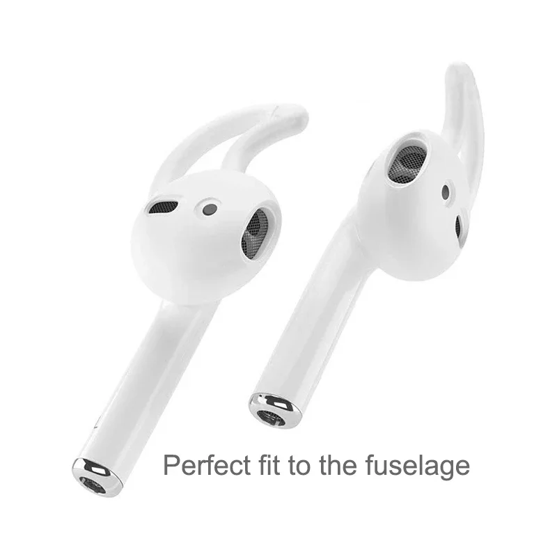 Almohadillas para la oreja compatibles con AirPods 1/2, 1 par, fundas de silicona para auriculares (AirPods no incluidos) - imagen 2