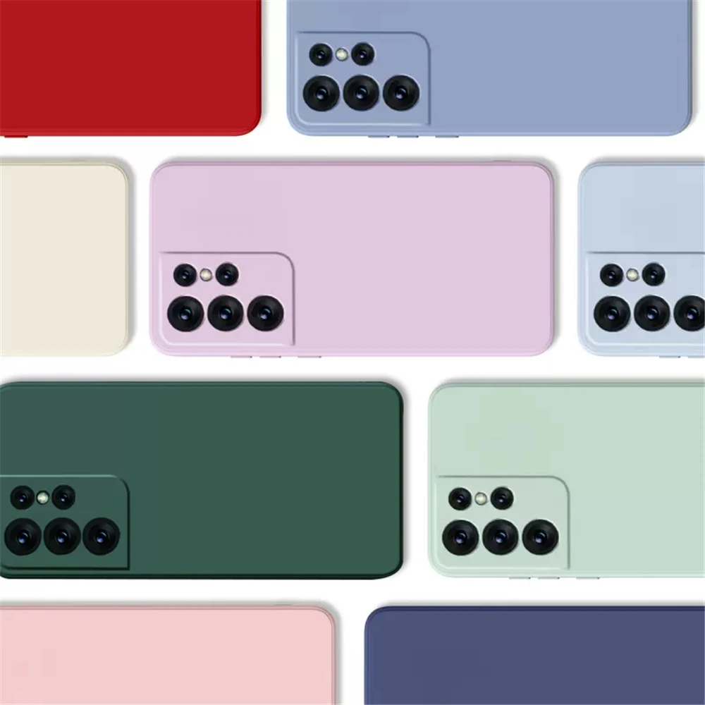 Funda de silicona cuadrada Original para Samsung Galaxy, funda con cordón oficial para Samsung Galaxy A33, A53, A73, 5G, A13, A52S, A12, A22, A32, A52, A72 - imagen 2