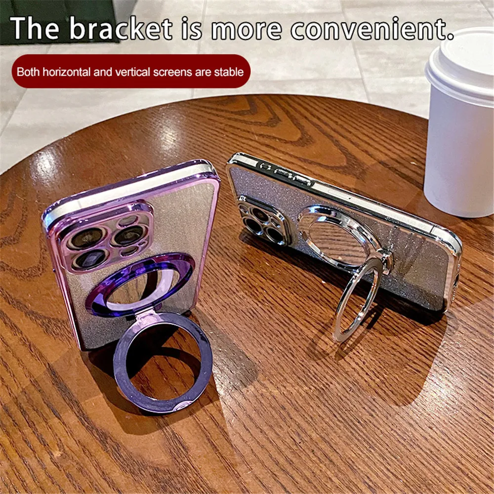 Funda magnética para Xiaomi Redmi A3, carcasa con espejo brillante, soporte para Xiaomi Redmi 13C, 12, 12C, 10, 10C, 10A, 9, 9C, 9A, A1 Plus - imagen 5